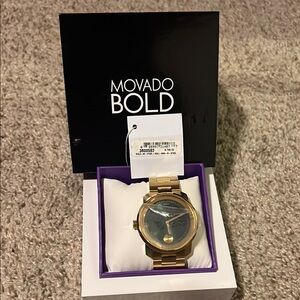 Luxury Movado Bold Gold watch